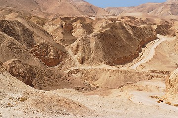 Image showing Scenic stone desert near the Dead Sea 