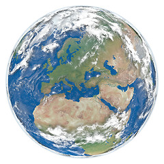 Image showing Model of Earth facing Europe