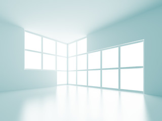 Image showing White empty Room