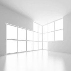 Image showing White Abstract Interior