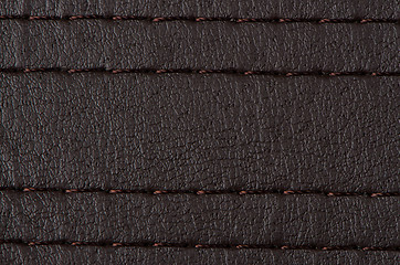 Image showing Closeup on a leather texture