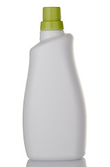 Image showing White detergent plastic bottle 