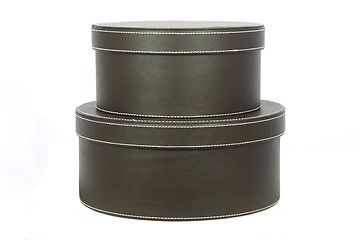 Image showing Two hat boxes