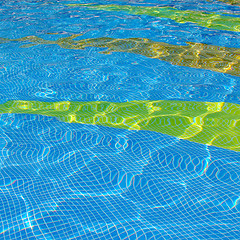 Image showing Water ripples on a swimming Pool