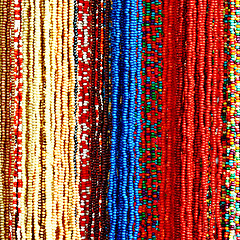 Image showing  Colorful Beads Background