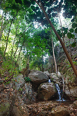 Image showing small waterfall in stream