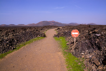 Image showing Volcanic park Timanfaya