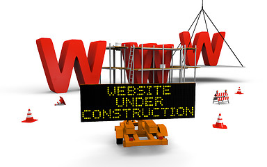 Image showing Website under construction