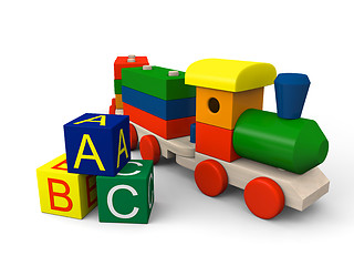 Image showing Toy train