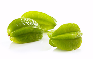 Image showing fresh green starfruit