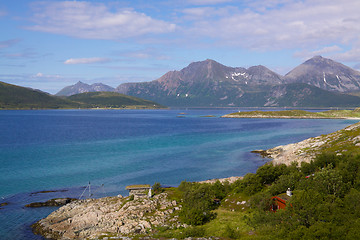 Image showing Scenery on island of Senja