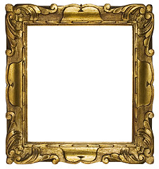 Image showing Picture Frame Gold Cubic (Path Included)