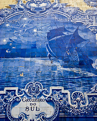 Image showing Blue tiles