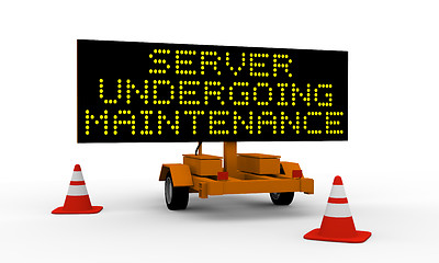 Image showing Server undergoing maintenance