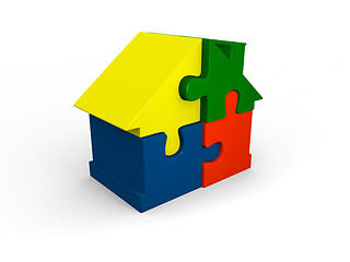 Image showing Puzzle home