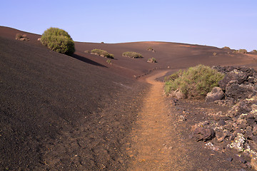 Image showing Path across volcanic park