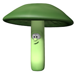 Image showing green mushroom