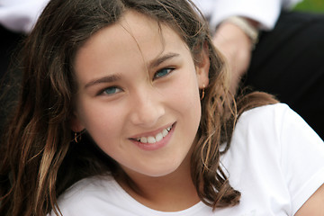 Image showing Beautiful teen girl