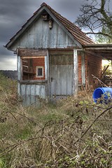 Image showing wooden shed in a beautiful landscape