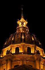 Image showing Le Hôtel des Invalides at Night