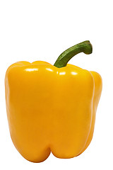 Image showing Yellow Pepper w/ Path (Side View)