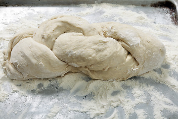 Image showing Plaited bread dough