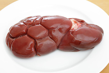 Image showing Raw beef kidney