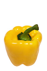 Image showing Yellow Pepper w/ Path (Top View)
