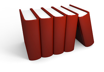 Image showing Pile of thick books