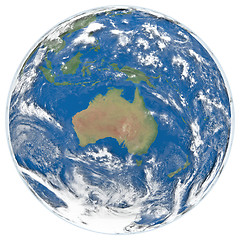 Image showing Model of Earth facing Australia