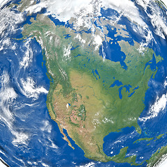 Image showing North America from space