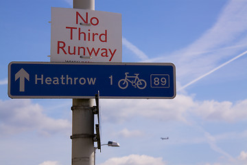 Image showing No third runway on Heathrow