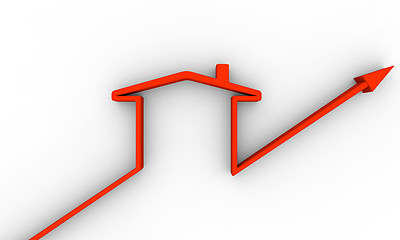 Image showing House symbol of growth