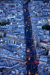 Image showing Lights of boulevard Saint Michel