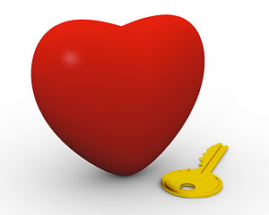 Image showing Key to your heart