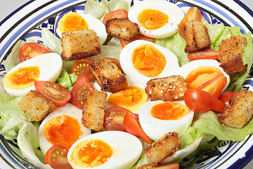 Image showing Egg and tomato salad