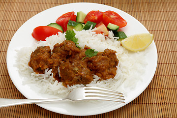 Image showing Beef madras curry