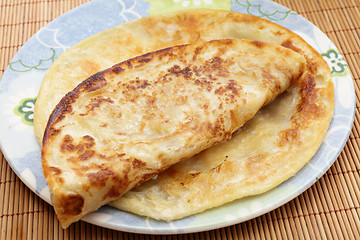 Image showing Indian paratha flatbread