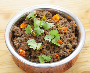 Image showing Keema minced beef curry