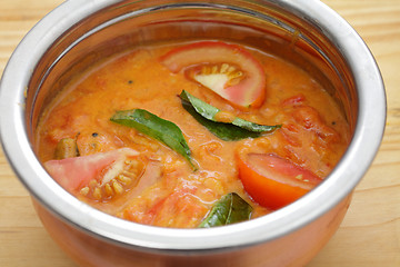 Image showing Tomato curry bowl