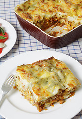 Image showing Lasagne verde vertical