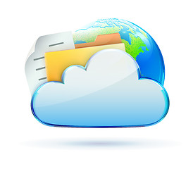 Image showing Cloud concept icon