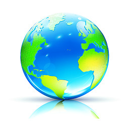 Image showing Glossy Globe