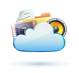 Image showing Cloud concept icon