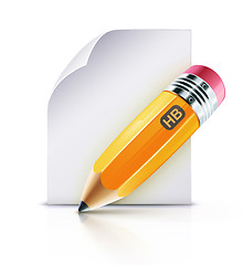 Image showing yellow pencil