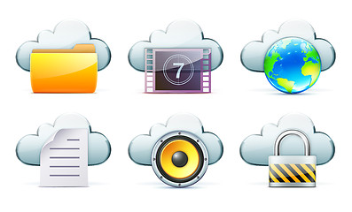 Image showing Cloud storage concept