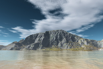 Image showing mountain and water