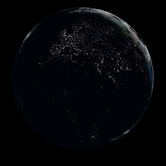 Image showing Earth at night