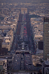 Image showing Evening on boulevard