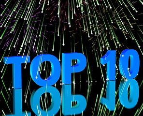 Image showing Top Ten Word And Fireworks Showing Best Rated In Charts